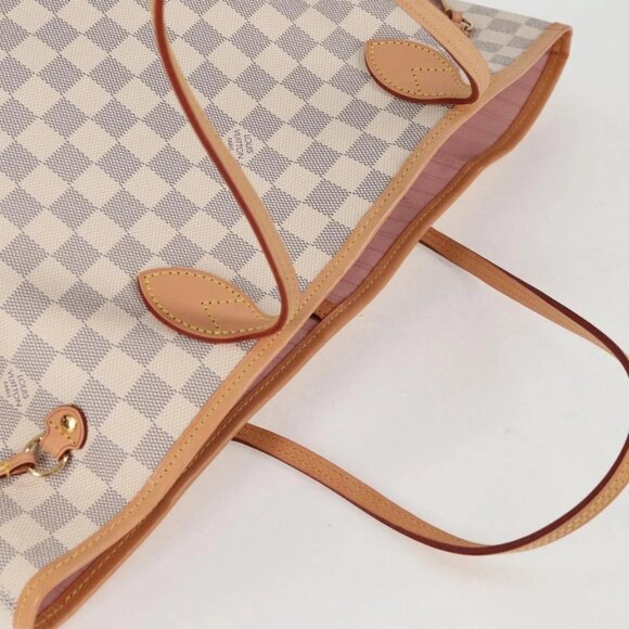 LOUIS VUITTON Damier Azur Neverfull MM Tote Bag N41605 LV Auth ac3855V - Picture 8 of 16